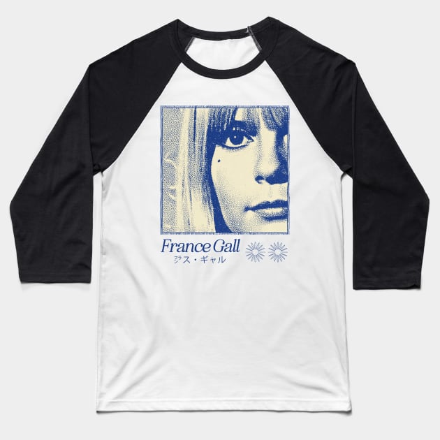 France Gall / 60s Aesthetic Design Baseball T-Shirt by unknown_pleasures